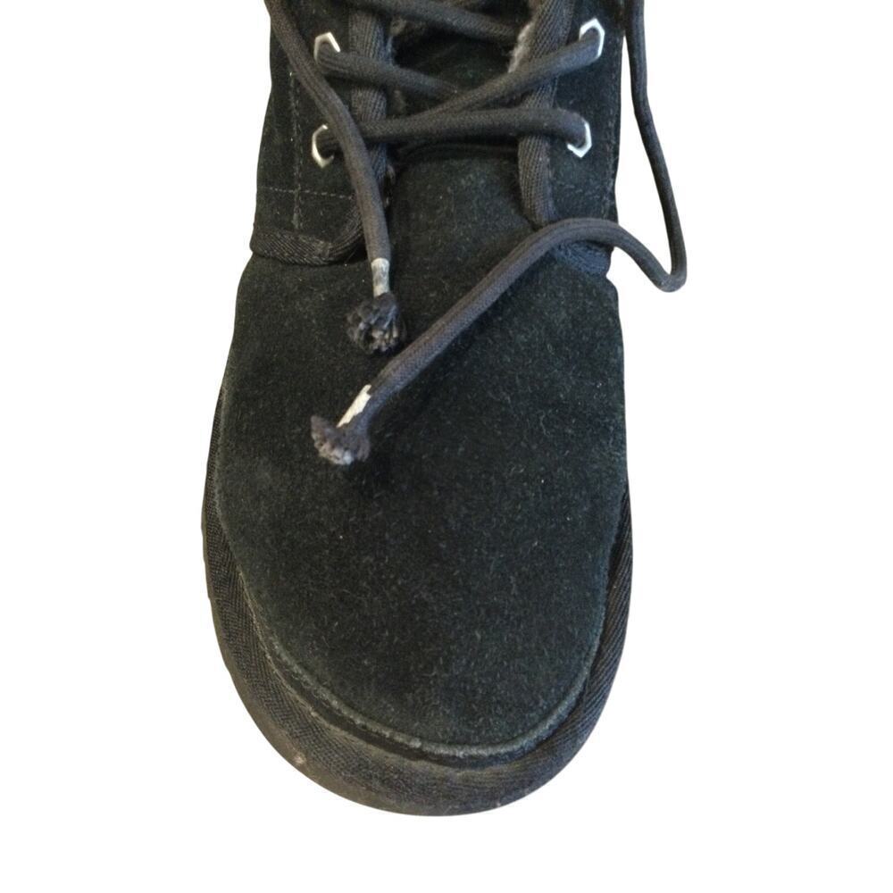 Uggs Women's Neumel High Top Boots Size 8 Black Chukka Suede Wool Treadlite Y2K - Picture 6 of 7